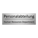 Personalabteilung - Human Resources Department