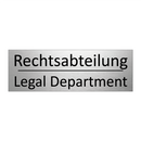 Rechtsabteilung - Legal Department