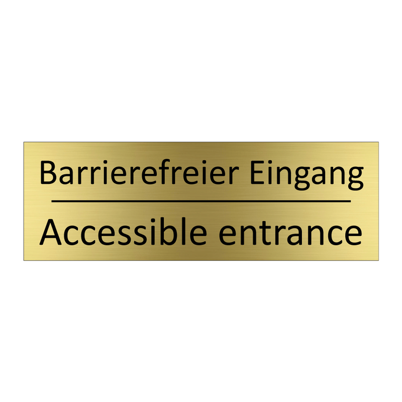 Barrierefreier Eingang - Accessible entrance