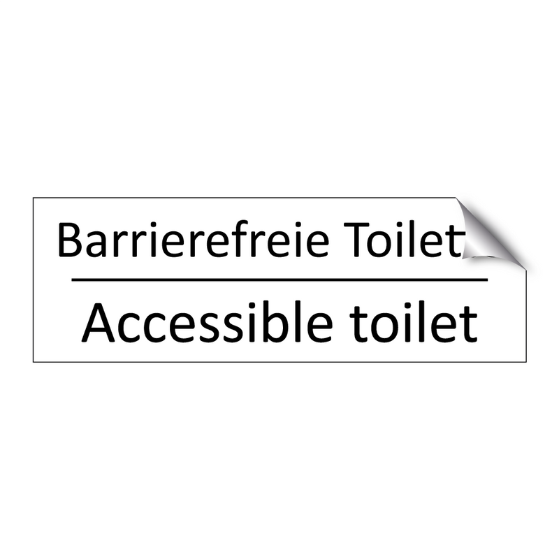 Barrierefreie Toilette - Accessible toilet
