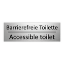 Barrierefreie Toilette - Accessible toilet