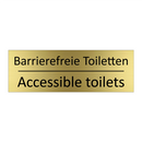 Barrierefreie Toiletten - Accessible toilets
