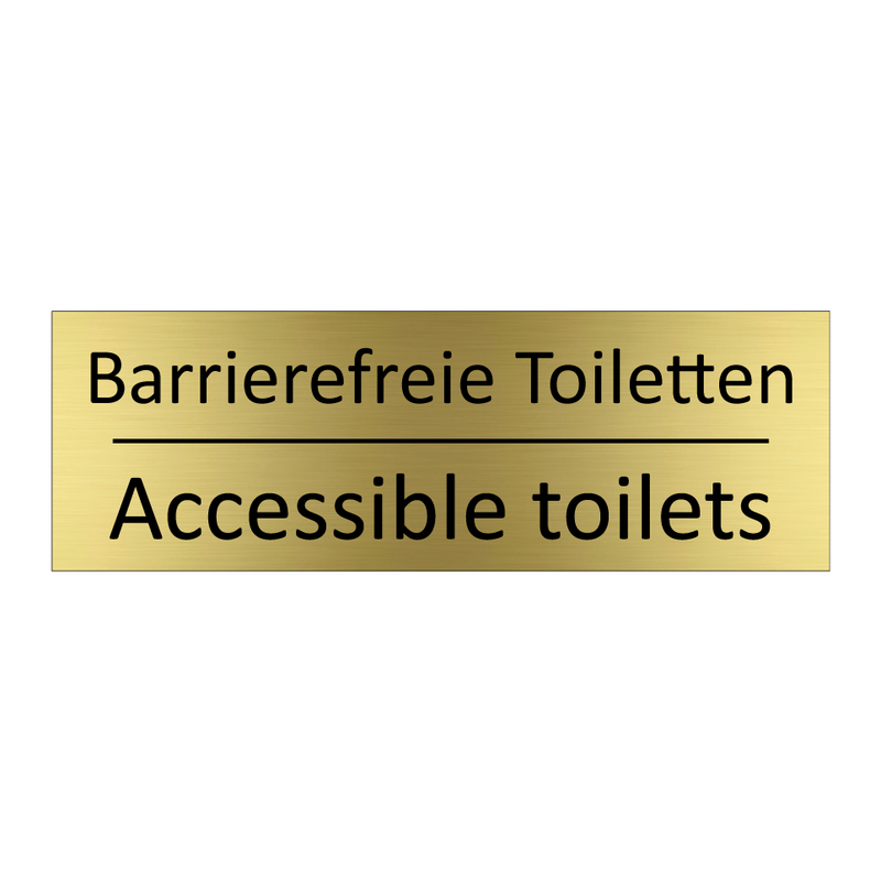 Barrierefreie Toiletten - Accessible toilets