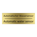 Automatischer Wassersensor - Automatic water sensor