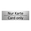 Nur Karte - Card only