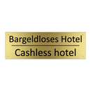 Bargeldloses Hotel - Cashless hotel