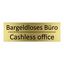 Bargeldloses Büro - Cashless office