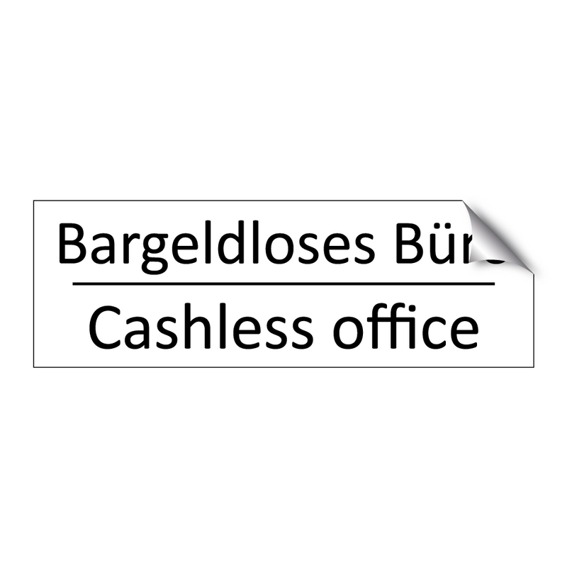 Bargeldloses Büro - Cashless office