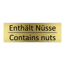 Enthält Nüsse - Contains nuts