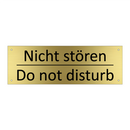 Nicht stören - Do not disturb