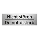 Nicht stören - Do not disturb