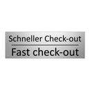 Schneller Check-out - Fast check-out