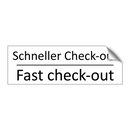 Schneller Check-out - Fast check-out