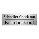Schneller Check-out - Fast check-out