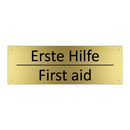 Erste Hilfe - First aid