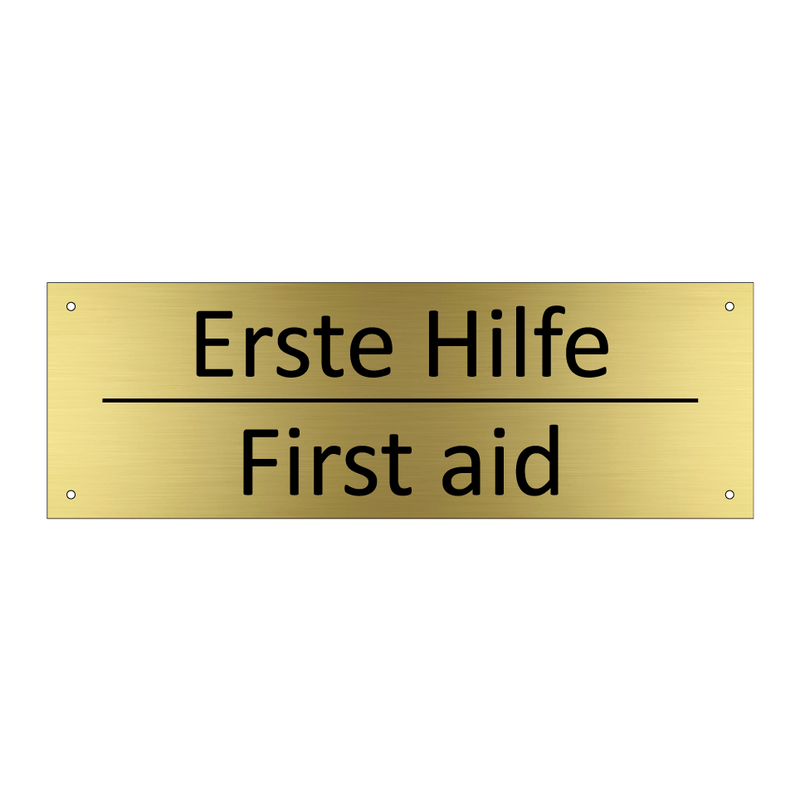 Erste Hilfe - First aid