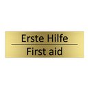 Erste Hilfe - First aid