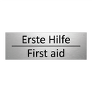 Erste Hilfe - First aid