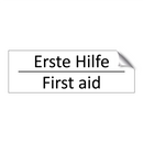 Erste Hilfe - First aid