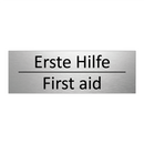 Erste Hilfe - First aid