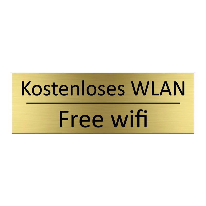 Kostenloses WLAN - Free wifi
