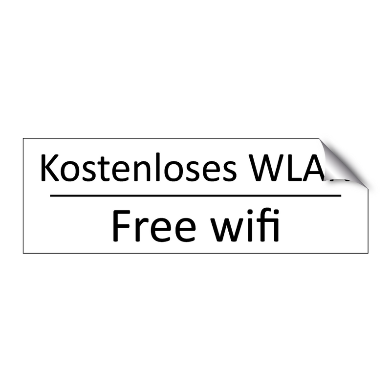 Kostenloses WLAN - Free wifi