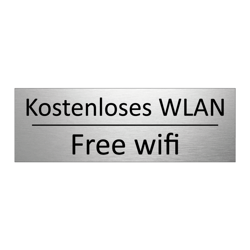 Kostenloses WLAN - Free wifi