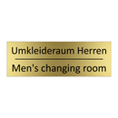 Umkleideraum Herren - Men's changing room