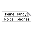 Keine Handys - No cell phones