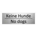 Keine Hunde - No dogs