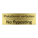 Plakatieren verboten - No flyposting