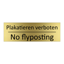 Plakatieren verboten - No flyposting