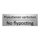 Plakatieren verboten - No flyposting