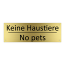 Keine Haustiere - No pets