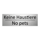 Keine Haustiere - No pets