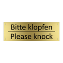 Bitte klopfen - Please knock