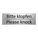 Bitte klopfen - Please knock