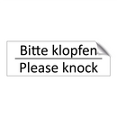 Bitte klopfen - Please knock