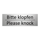Bitte klopfen - Please knock