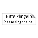 Bitte klingeln - Please ring the bell