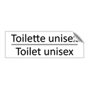 Toilette unisex - Toilet unisex