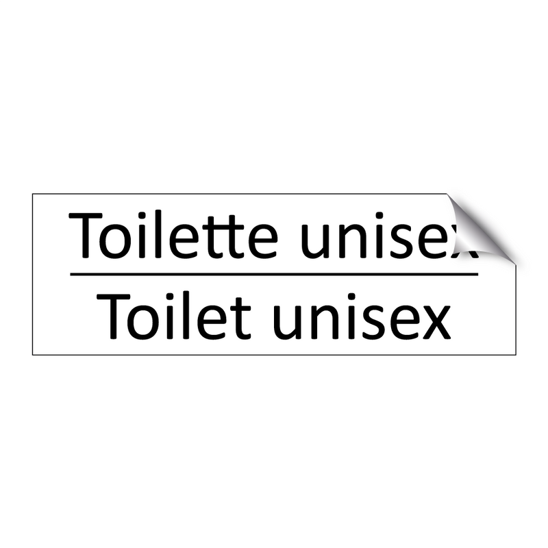 Toilette unisex - Toilet unisex