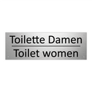 Toilette Damen - Toilet women