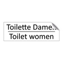 Toilette Damen - Toilet women