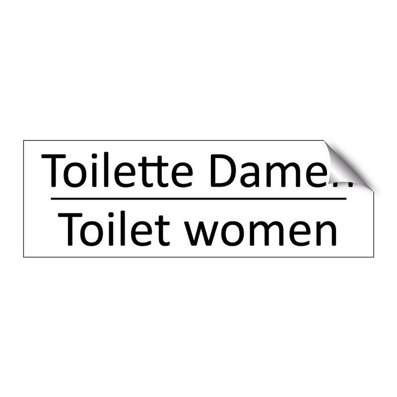 Toilette Damen - Toilet women