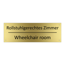 Rollstuhlgerechtes Zimmer - Wheelchair room