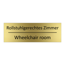 Rollstuhlgerechtes Zimmer - Wheelchair room