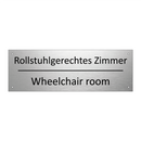 Rollstuhlgerechtes Zimmer - Wheelchair room