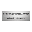 Rollstuhlgerechtes Zimmer - Wheelchair room