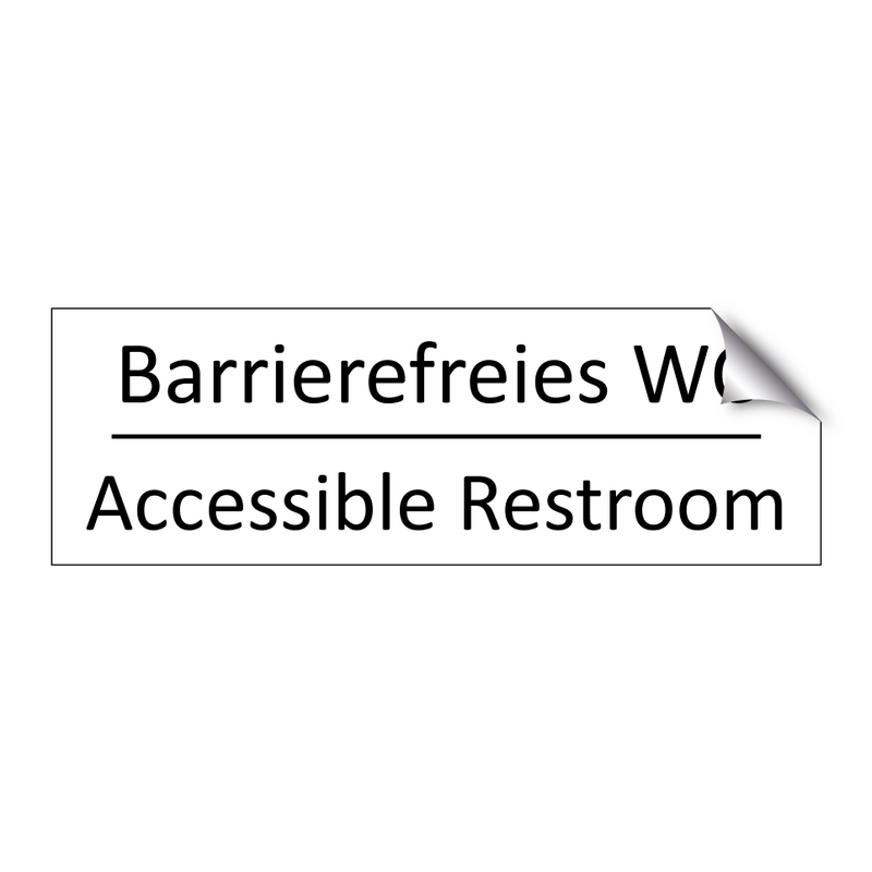 Barrierefreies WC - Accessible Restroom